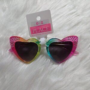 The Children's Place Rainbow Heart Sunglasses